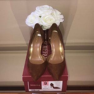 Merona faux suede heels